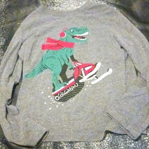 Kids Christmas long sleeve shirt gray